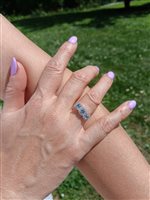 Vicenza - Piazzetta Palladio 2 - Anillo Salvini Mujer Mini Dora in Oro blanco Acquamarina 0.65 Ct 20114528 - 20114528